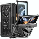 For Samsung Galaxy Z Fold4 5G Foldable Shockproof Phone Case - Black