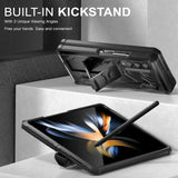 For Samsung Galaxy Z Fold4 5G Foldable Shockproof Phone Case - Black - Extra Image