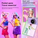 Retro Kids Camera With Dual-Lens 4K Hd Ccd - 2.4 Inch - White - Top-Down View