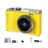Retro Kids Camera With Dual-Lens 4K Hd Ccd - 2.4 Inch - White - Extra Image