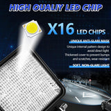 4 Inch Flood - Surface Mixed Luminous Square Light D0083 - Close-Up Angle