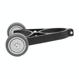 Foldable Auxiliary Wheel Bracket For Electric Scooters - Compatible With Xiaomi Ninebot And More - Black - Close-Up Angle