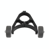 Foldable Auxiliary Wheel Bracket For Electric Scooters - Compatible With Xiaomi Ninebot And More - Black - Low Angle