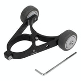 Foldable Auxiliary Wheel Bracket For Electric Scooters - Compatible With Xiaomi Ninebot And More - Black - Extra Image