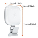 Portable Mini Clip-on Led Fill Light for Video Conferencing and Live Streaming - Black - Top-Down View