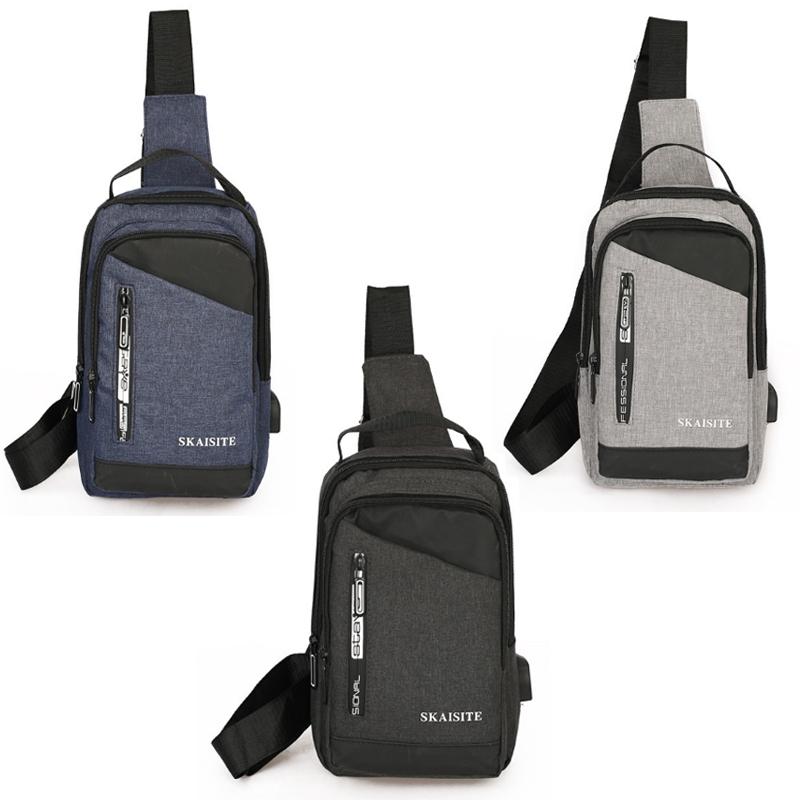 Men Crossbody Bag For Outdoor Sports Leisure - 1-Blue