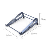 Vertical Laptop Storage Holder - Multi-functional Grey - Side View
