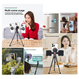 Universal Magnetic Phone Holder for Tripod and Magic Arm - Titanium Color - Top-Down View