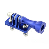 Helmet Mount Adapter for Aluminum Tripod Head for Gopro - Blue