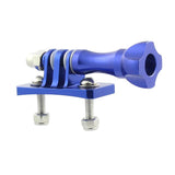Helmet Mount Adapter for Aluminum Tripod Head for Gopro - Blue