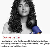 2 In 1 Diffuser For Dyson Hd01 Hd16 Hair Dryers Wave+Curl Attachment Gray - Top-Down View
