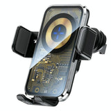 15w Fast Car Vent Wireless Charger with Intelligent Induction - Tarnish - Front View