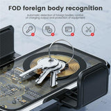 15w Fast Car Vent Wireless Charger with Intelligent Induction - Tarnish - Low Angle