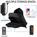 Steam Deck Crossbody Carry Bag - Black - Rear View
