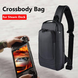 Steam Deck Crossbody Carry Bag - Black - Close-Up Angle