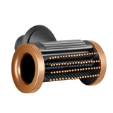 Smooth Flyaway Nozzle for Dyson Hair Dryer - Copper Nickel - Gray - Front View