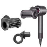 Smooth Flyaway Nozzle for Dyson Hair Dryer - Copper Nickel - Gray - Side View