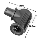 Smooth Flyaway Nozzle for Dyson Hair Dryer - Copper Nickel - Gray - Top-Down View