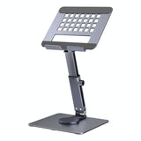 Portable Telescopic Desktop Phone Stand - Foldable & Rotating - Silver - Extra Image