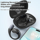 Wireless Bluetooth Earphones - Zga Gs18 Blade Ai - Black - Close-Up Angle