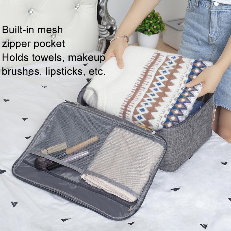 Large Capacity Cationic Trolley Suitcase for Trip Storage - Black