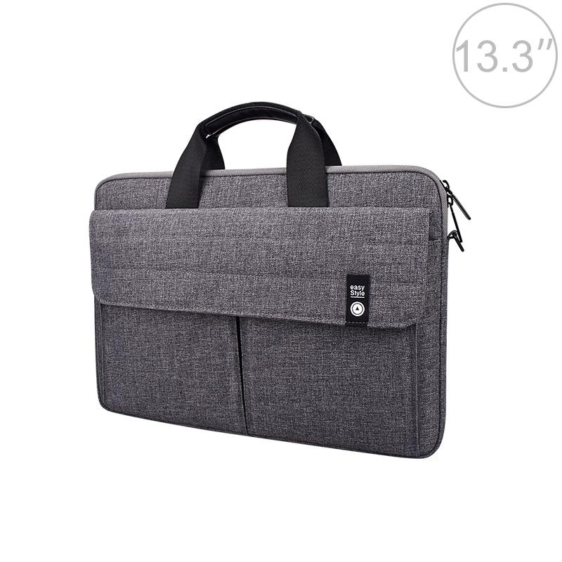 13.3 Inch Laptop Handheld Briefcase Storage Bag - No Shoulder Strap - Black