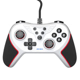 Usb Gamepad with Vibration and Burst for Switch / Pc - White - Front View