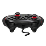 Usb Gamepad with Vibration and Burst for Switch / Pc - White - Rear View