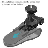 360 Degree Rotating Sun Visor Camera Mount for Vlogging - Rear View