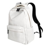 Waterproof Laptop Backpack - Large Capacity Wear-Resistant 13-15.4 Inches - Black - Front View