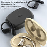 Wireless Bluetooth Earphone Ear-mounted - Black - Side View