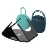 Acrylic Desktop Stand for Jbl Clip 3 / 4 Speaker - Black - Front View