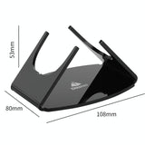 Acrylic Desktop Stand for Jbl Clip 3 / 4 Speaker - Black - Top-Down View