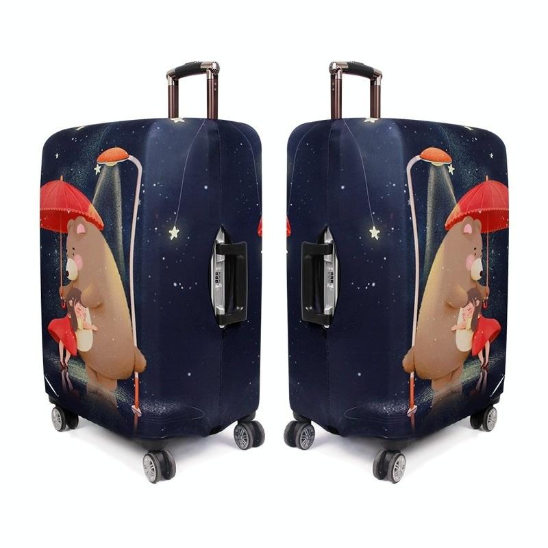 Protective Cover for Durable Luggage - Elastic Dustproof - Small Size - Love Girl
