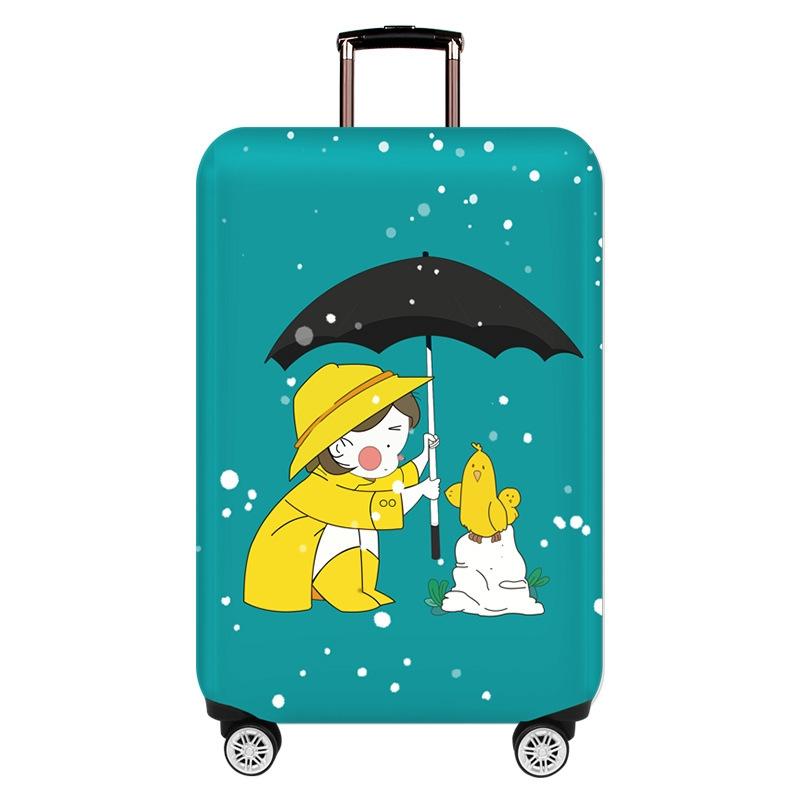 Protective Cover for Durable Luggage - Elastic Dustproof - Small Size - Love Girl