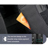 Waterproof Laptop Backpack with Usb & Type-c Port - Large Capacity Black - Top-Down View