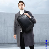 Waterproof Laptop Backpack with Usb & Type-c Port - Large Capacity Black - Close-Up Angle