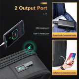 Waterproof Laptop Backpack with Usb & Type-c Port - Large Capacity Black - Extra Image