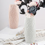 2-piece Plastic Vase Set for Creative Flower Arrangements Wet and Dry Decor - Pink - Extra Image
