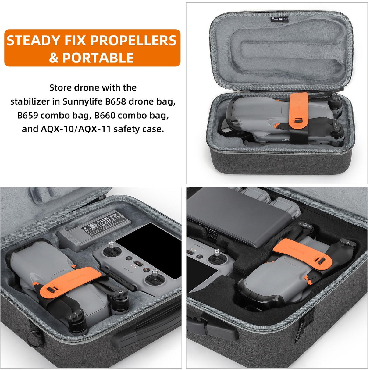 Fixed Propeller Guard for Dji Air 3 - Blade Holder - Orange