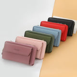 Large Capacity Shoulder Bag With Double Zipper - Red
