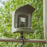 Outdoor Bird Watching Camera with Motion Sensor - Army Green Feeder - Close-Up Angle