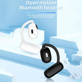 Wireless Hanging Earbuds with Bluetooth V5.4 Stereo Sound - Black - Side View