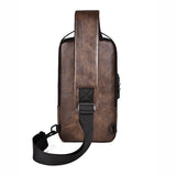 Waterproof Anti Theft Crossbody Backpack For Men - Black - Extra Image