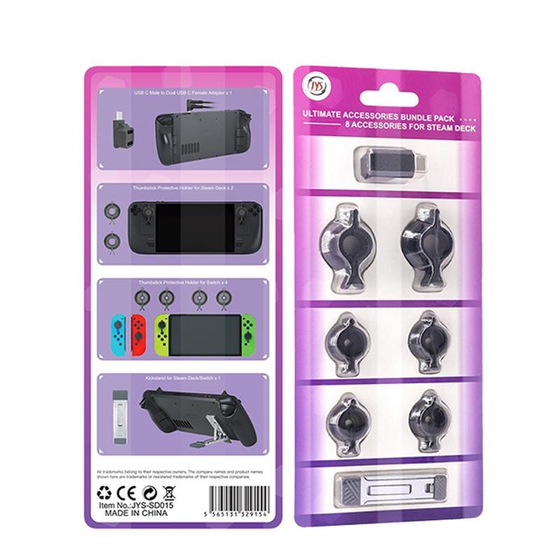 8-piece Raptor Protection Kit for Nintendo Switch and Steam Deck - Universal Fit