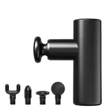 Portable Brushless Muscle Massager - Black - Front View