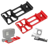 Rail Side Mount for Gopro and Other Action Cameras - 20mm for Hunting Shots - Red - 45-Degree Angle