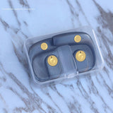 Wireless Bone Conduction Bluetooth Earphones for Sports - Black - 45-Degree Angle
