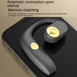 Wireless Bone Conduction Bluetooth Earphones for Sports - Black - Low Angle