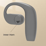 Wireless Bone Conduction Bluetooth Earphones for Sports - Black - Extra Image